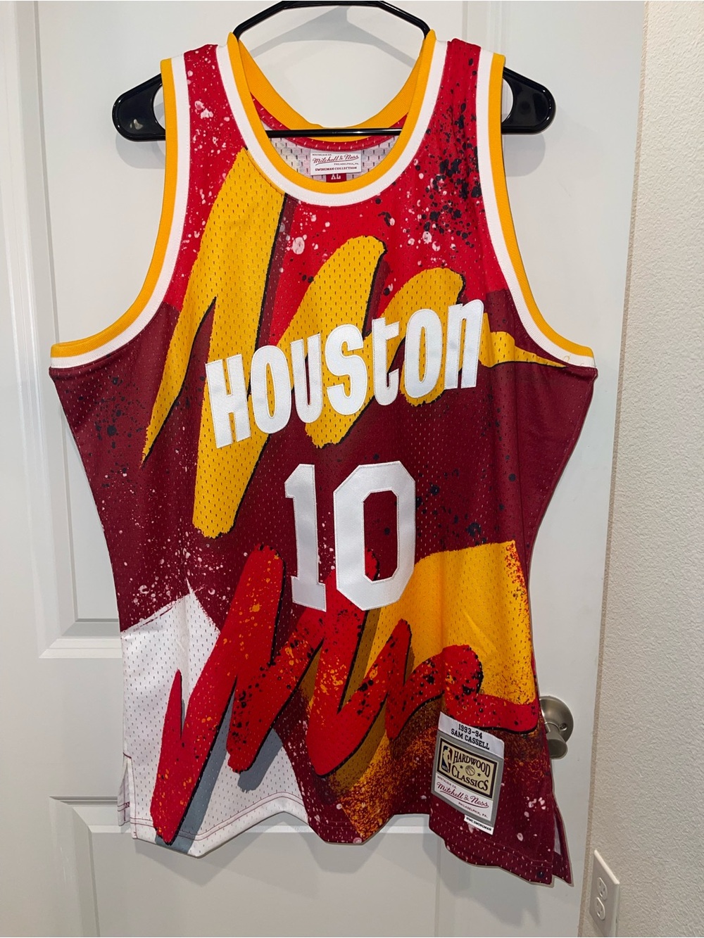 NEW Mitchell & Ness Men's NBA Houston Rockets Sam Cassell  93/94 Retro Jersey M